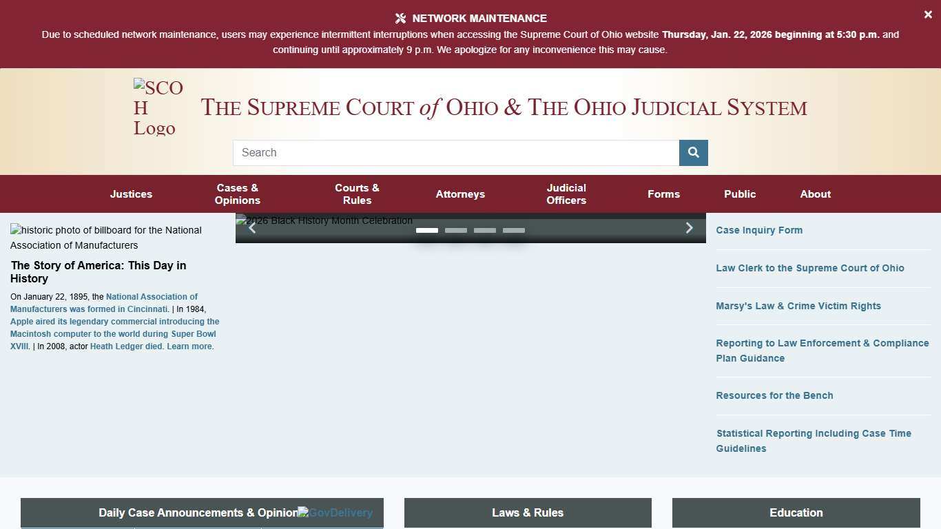 Supreme Court of Ohio » Supreme Court of Ohio