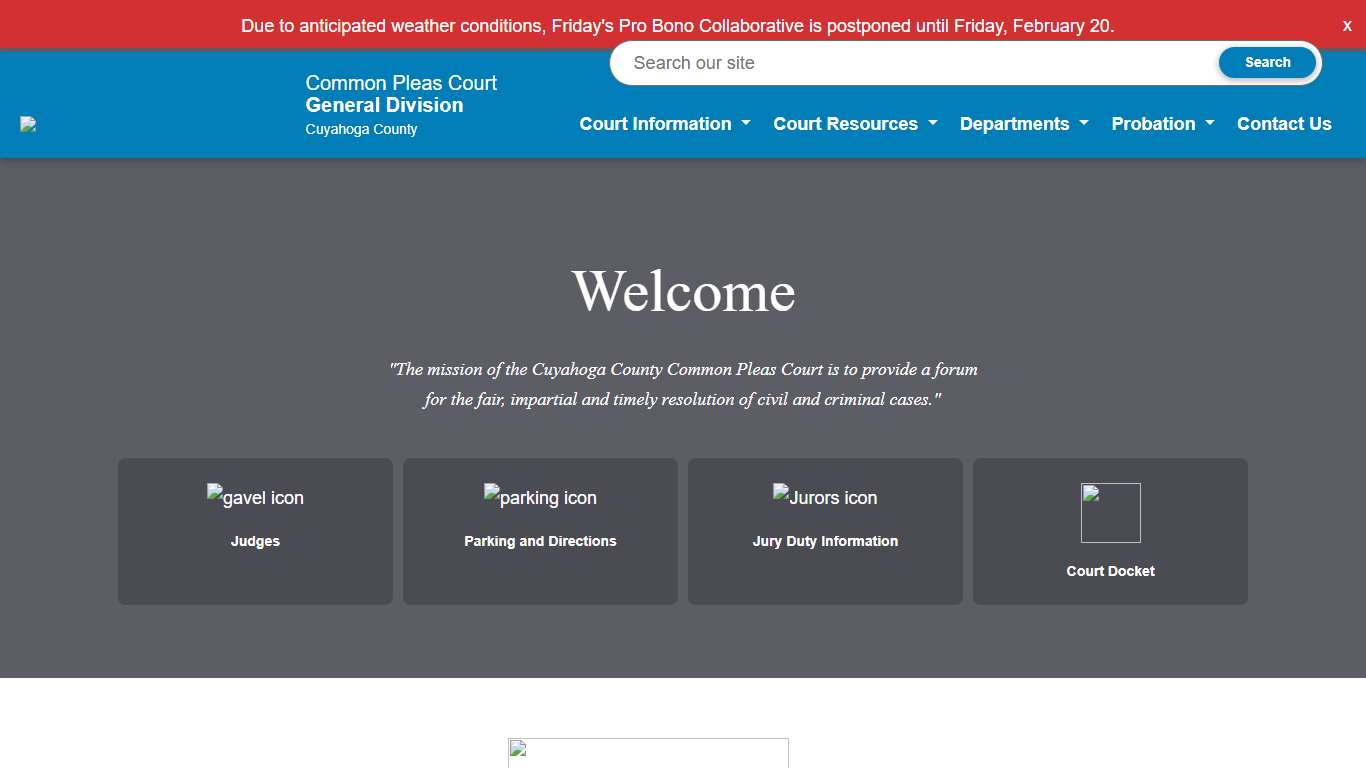 Cuyahoga County Common Pleas Court CCCCP